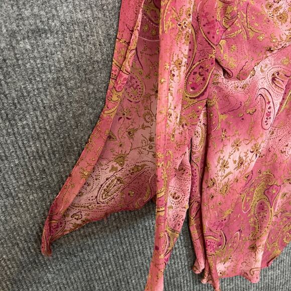 Vintage Lane Bryant Womens Fairy Whimsical Boho Romantic Blouse Size 22/24 Sheer - Picture 6 of 10